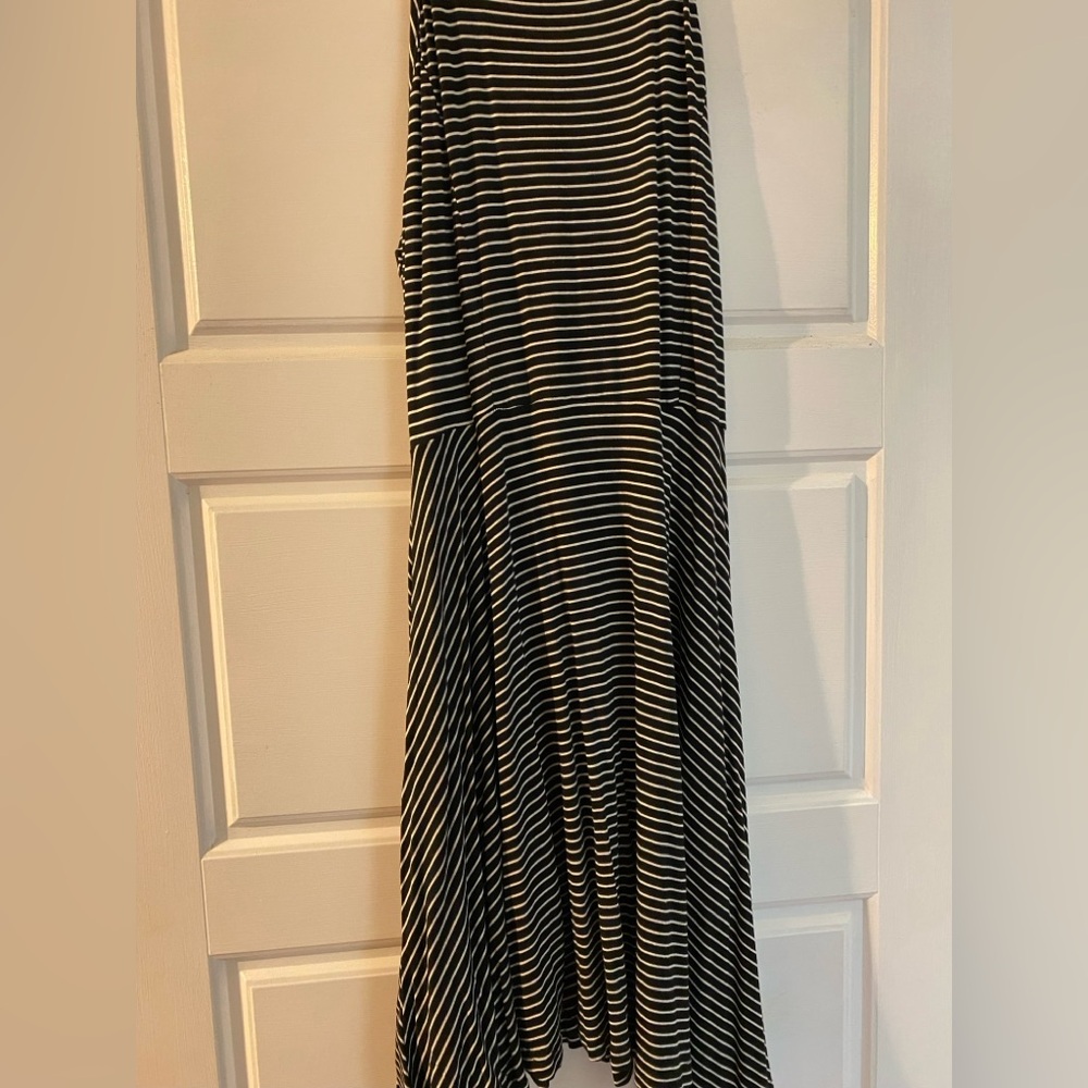 Striped Black and White Women's Skirt